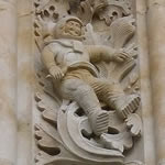O astronauta de esculpido na catedral de Salamanca