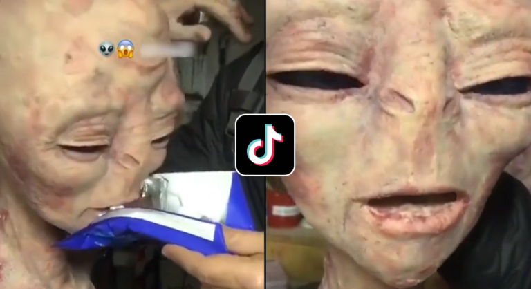 Um alienígena comendo chocolate foi capturado na Índia! Será verdade?