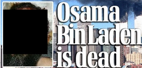 Imagem falsa da morte do Osama Bin Laden