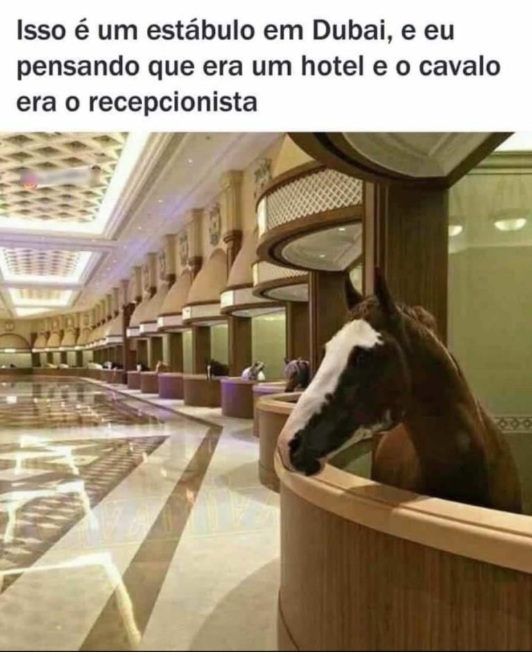 Foto mostra um estábulo de luxo para cavalos em Dubai! Será verdade?