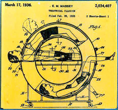 Patente de uma mágica da mulher partida ao meio! (foto: Reprodução/eBay)
