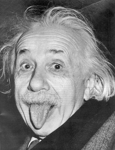 Albert Einstein (foto famosa do físico)