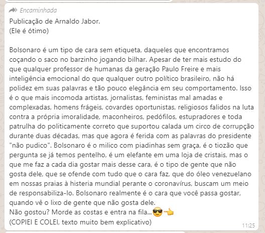 Texto fictício de Arnaldo Jabor circula na internet como se fosse  entrevista de Marcola - Estadão