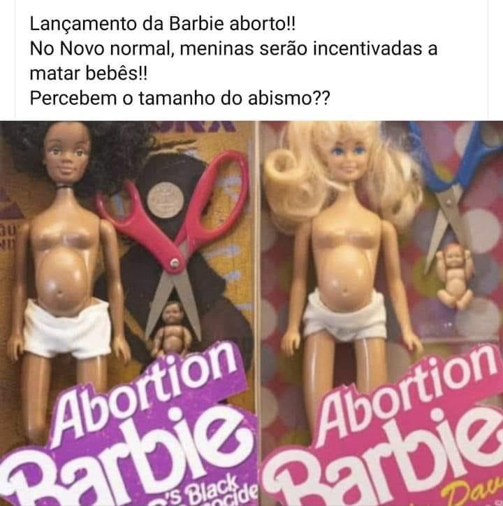 A Mattel lançou a Barbie Aborto para incentivar as meninas a matar bebês?