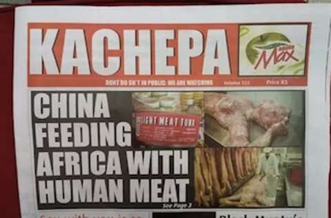A China estaria exportando carne humana para países da África! Será verdade? (foto: reprodução/Facebook)