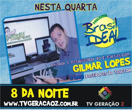 O E-farsas em entrevista ao vivo no Programa Brasil Ideal!