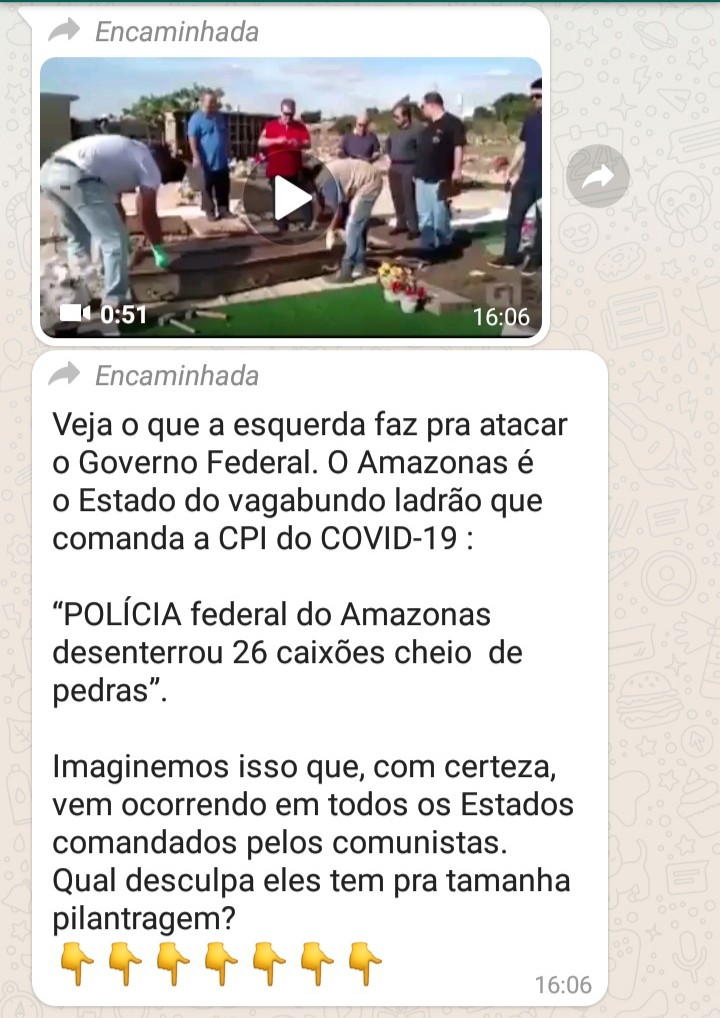 A Polícia Federal do Amazonas desenterrou 26 caixões cheios de pedras?