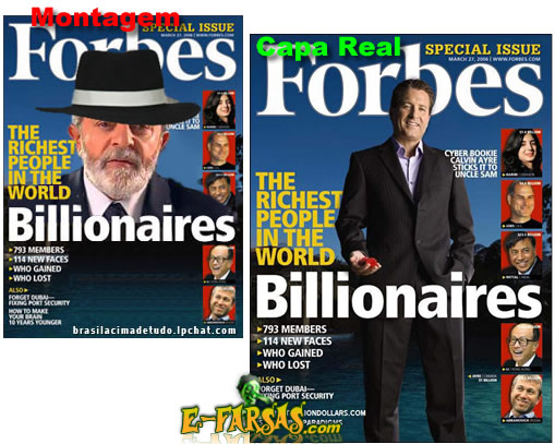 Revista Forbes - Capa real e montagem!