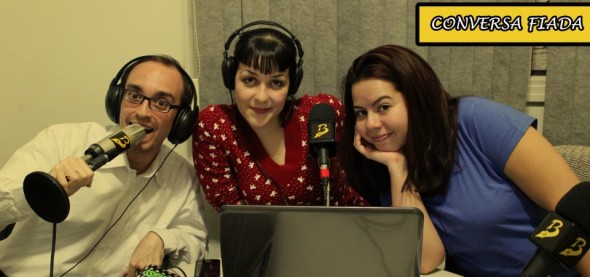 O Conversa Fiada é apresentado pelos jornalistas Vitor Lillo, Mirella Fonzar e Tatiana Fernandes (foto: Divulgação) 