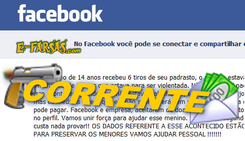 Corrente no Facebook! Será verdade?