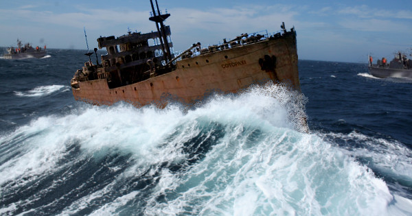 Navio SS Cotopaxi desaparecido há 90 anos reaparece no Triangulo das Bermudas! Será verdade? (foto: Reprodução/Facebook)