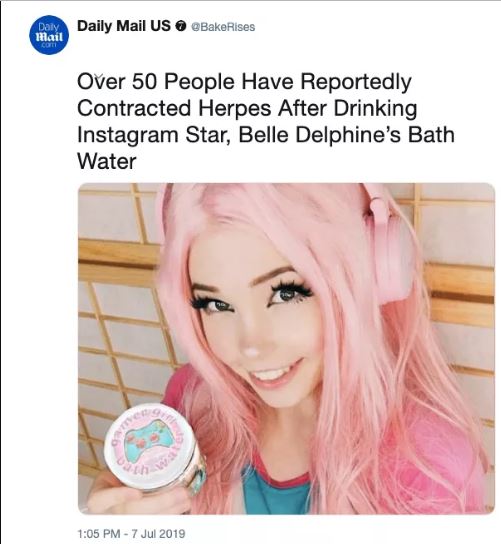 Gamer vende água que usou para tomar banho e fãs temem contrair herpes