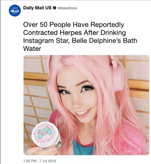 Quem é Belle Delphine, a influencer que faz sucesso vendendo mimos  inusitados - Pequenas Empresas Grandes Negócios