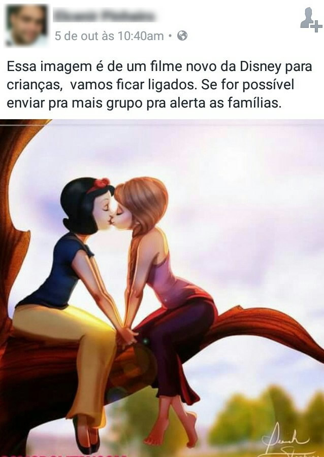Novo desenho dos Estúdios Disney terá um casal de lésbicas! Será verdade? (foto: Reprodução/Facebook)
