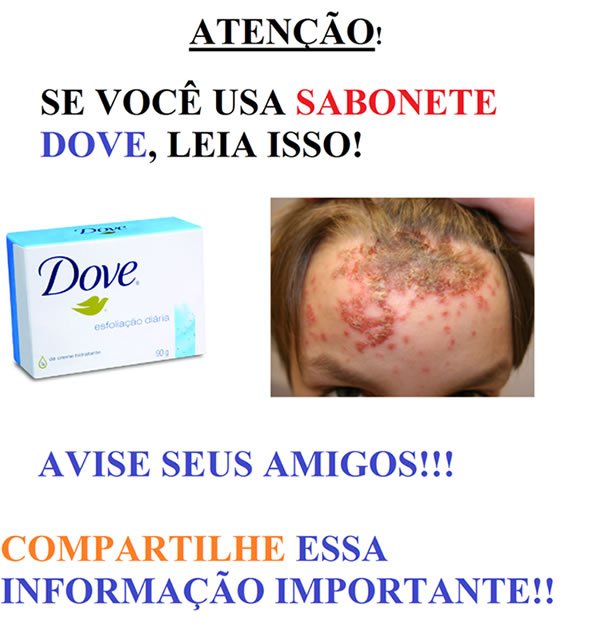 Sabonete Dove Esfoliação Diária causa câncer?