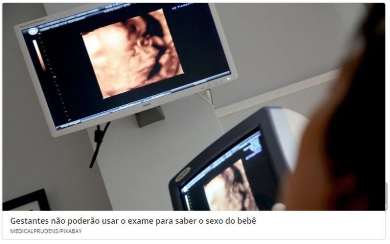 É verdade que uma nova lei proíbe exame de ultrassom para saber o sexo do bebê?