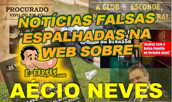 Boatos que se espalharam pela web envolvendo Aécio Neves!