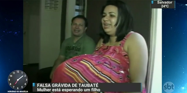 Grávida de Taubaté estaria grávida de verdade e teria virado pastora evangélica! Será? (foto: Reprodução/Facebook)