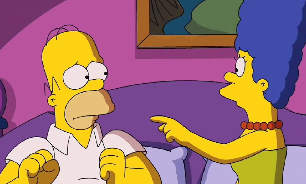 Homer e Marge vão se divorciar e Bart vai morrer em Os Simpsons