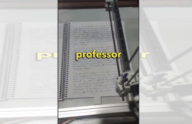 Aluno cria impressora com inteligência artificial para fazer seus trabalhos escolares! Será verdade?