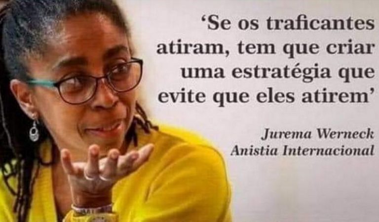 Frase sobre “a estratégia para que traficantes não atirem” foi dita por Jurema Werneck?