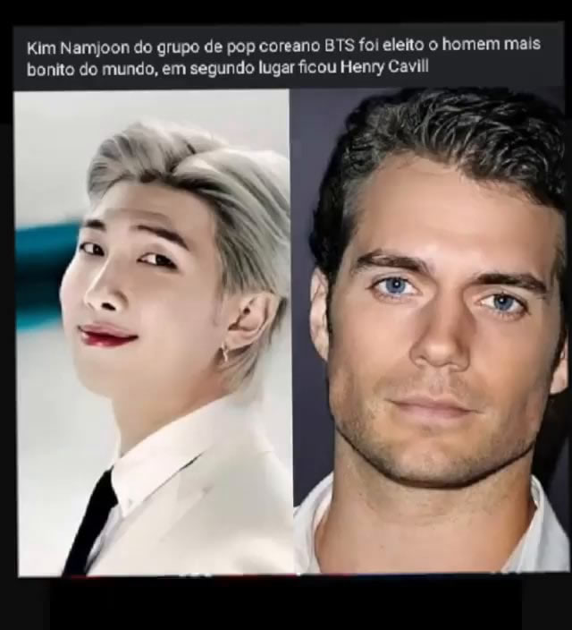 Kim Nam-Joon, do BTS, foi eleito o homem mais bonito do mundo?