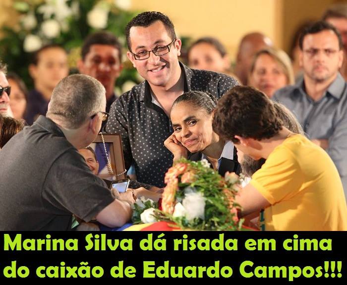 Marina Silva deu risada em cima do caixão de Eduardo Campos?