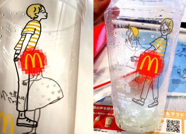 McDonald’s promoveu a sexualização infantil ao lançar copos eróticos no Japão?