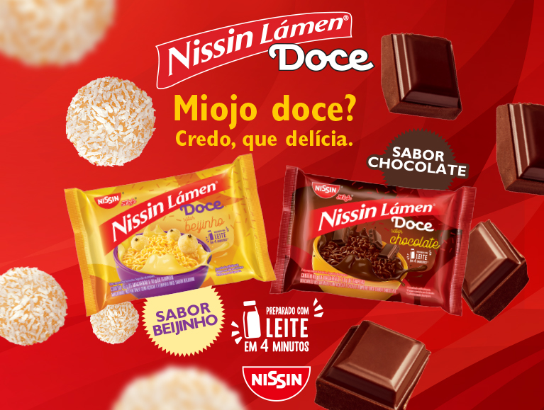 A Nissin vai lançar Miojo nos sabores chocolate e beijinho?