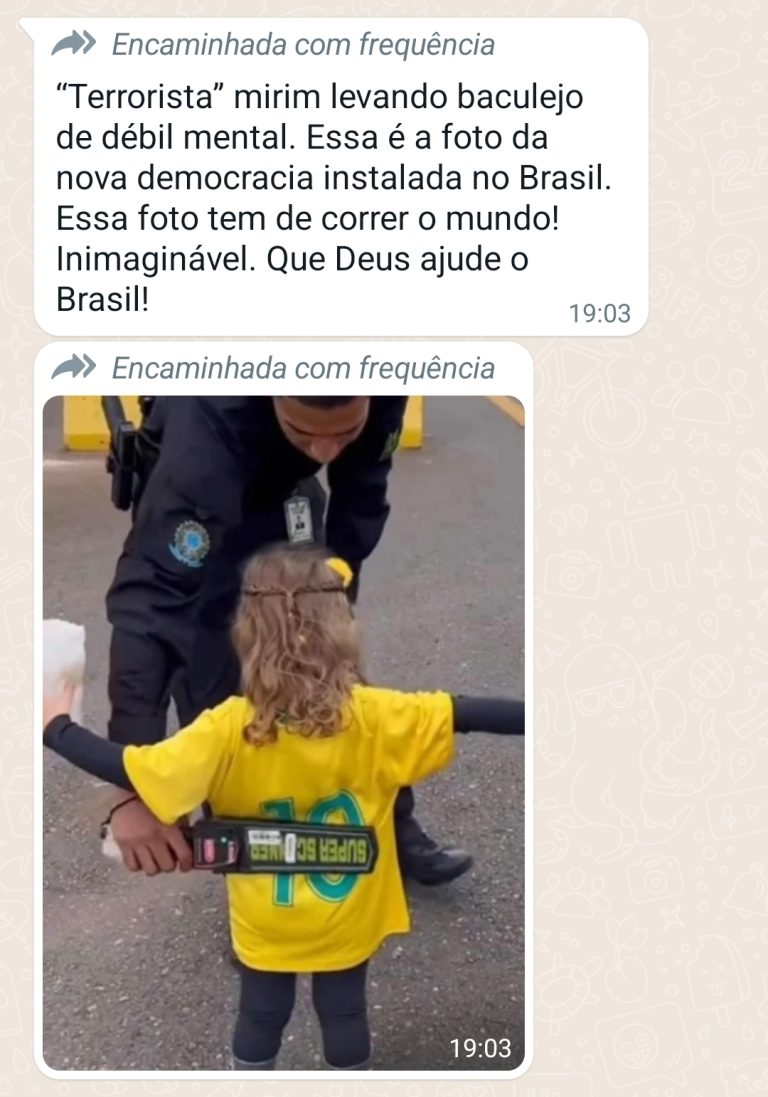 Crianças foram presas e estão sendo tratadas como terroristas pela PF?