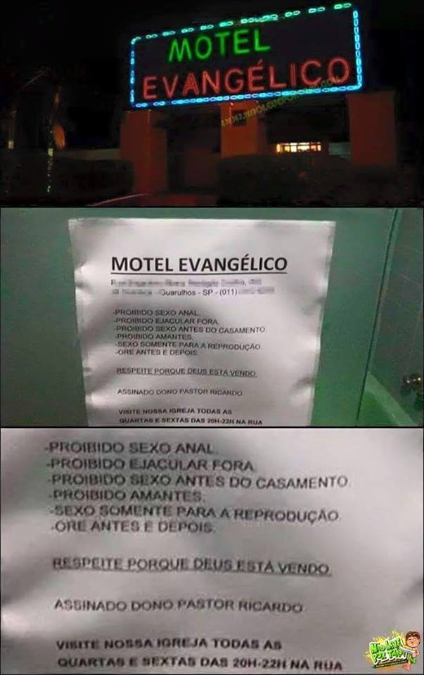 Motel Evangélico em Guarulhos (SP). Será verdade? (foto: Reprodução/Facebook)