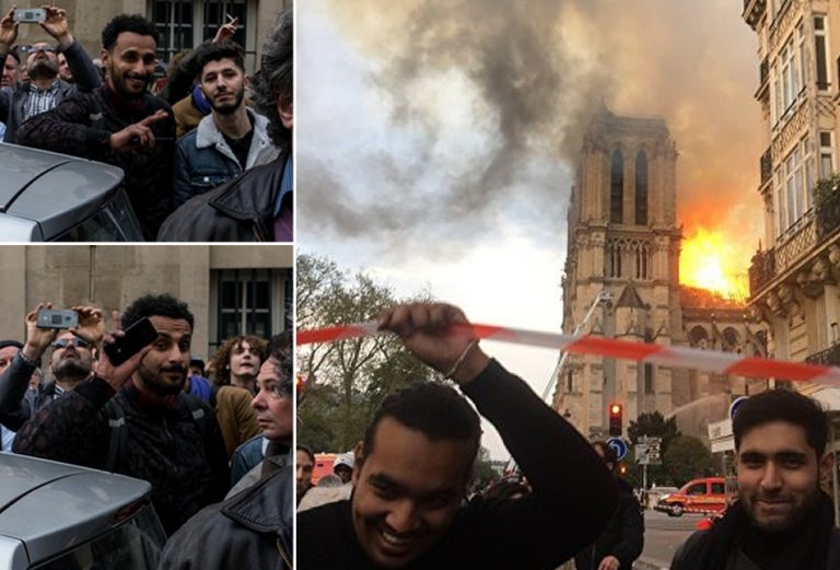 Muçulmanos comemoraram o incêndio da Catedral de Notre-Dame?
