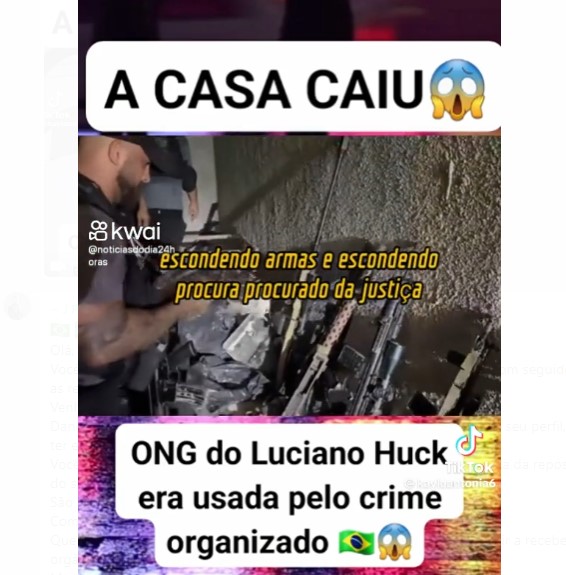 A ONG do Luciano Huck era usada pelo crime organizado?