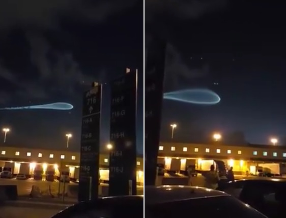 Um ovni em Miami! Será que isso é uma nave alienígena? (foto: Reprodução/YouTube)
