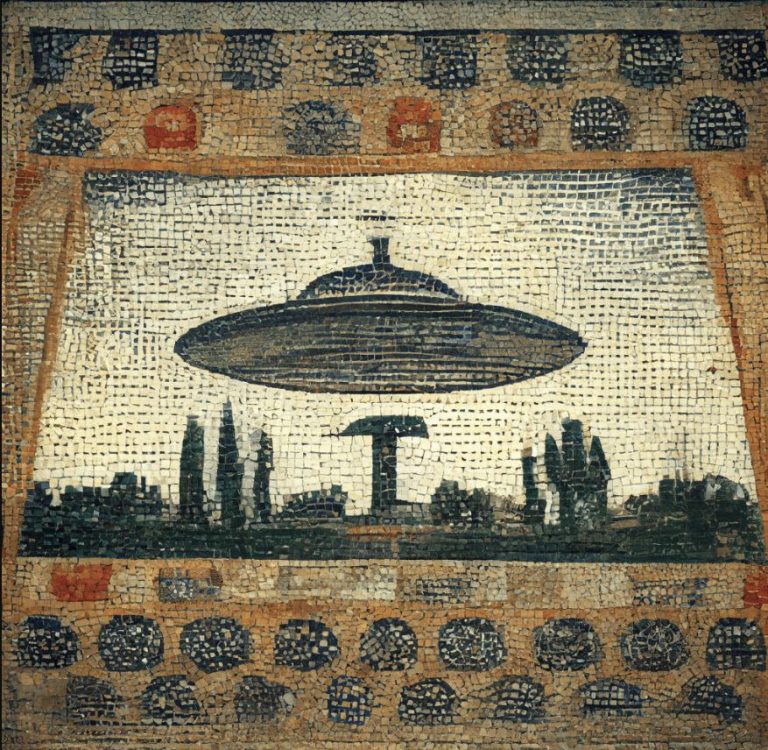 Um mosaico antigo com imagem de OVNI foi mesmo encontrado na Itália?