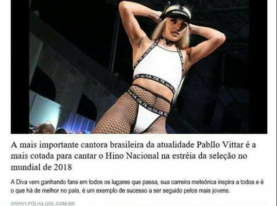 Cantor Pabllo Vittar