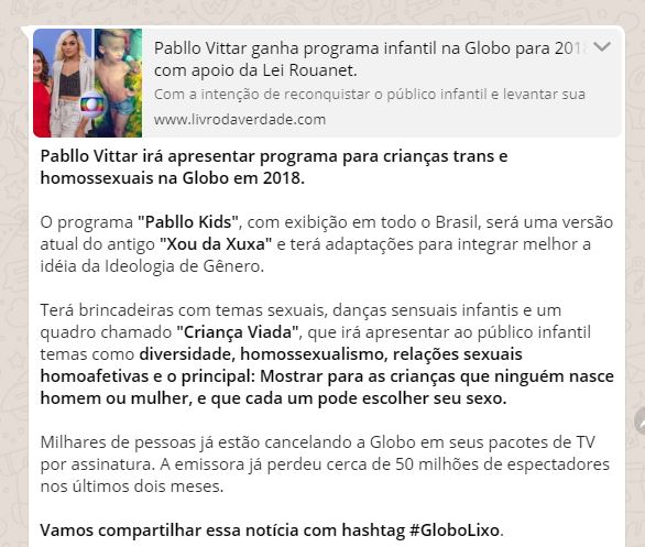 Repórter de programa da globo ataca Pabllo Vittar em suas redes sociais -  Diário do Sertão