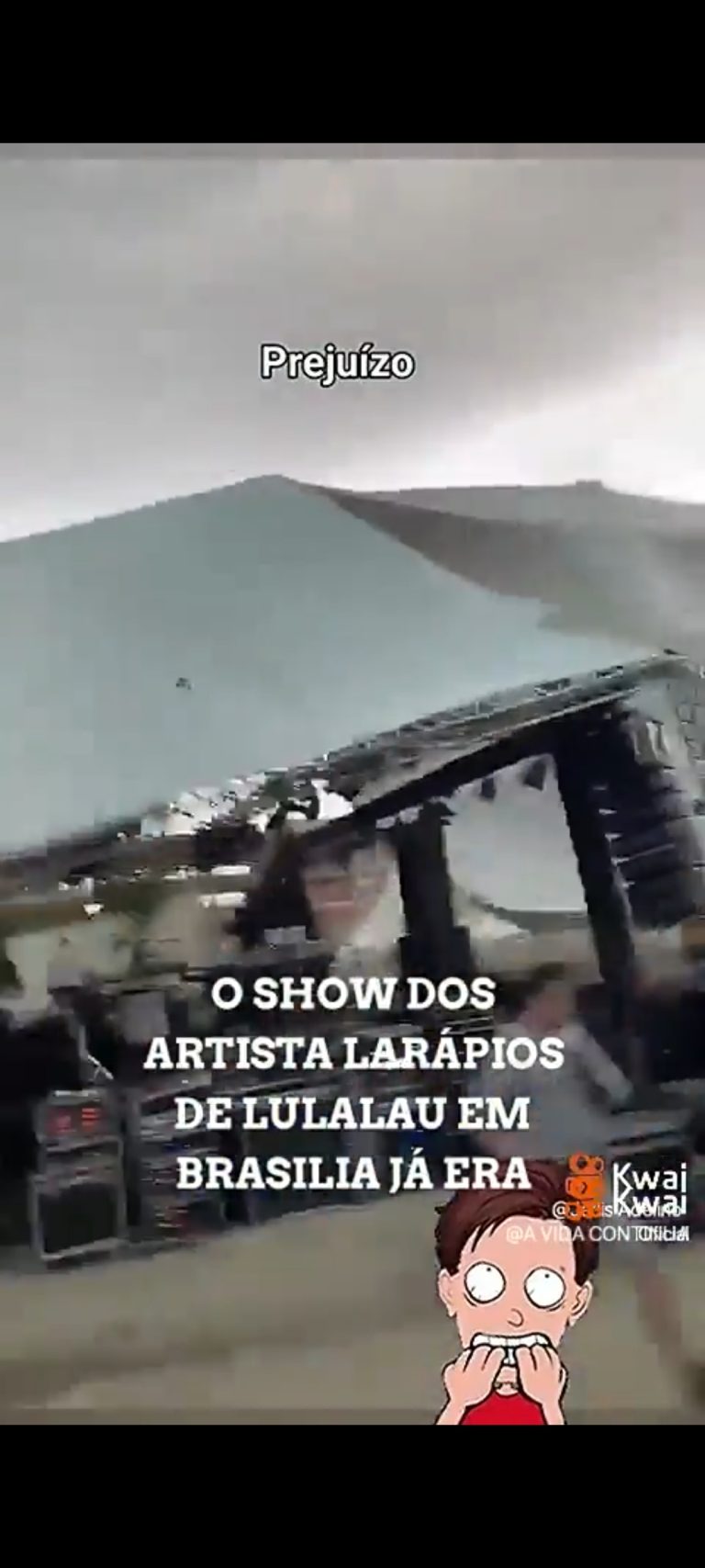 Vento derruba palco do show da posse de Lula! Será verdade?
