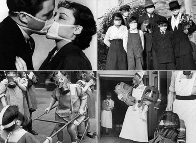 Fotos mostram o comportamento da população durante pandemias anteriores?