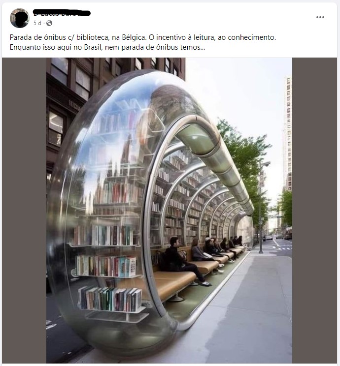 Os pontos de ônibus na Bélgica são cheios de livros para incentivar a leitura?