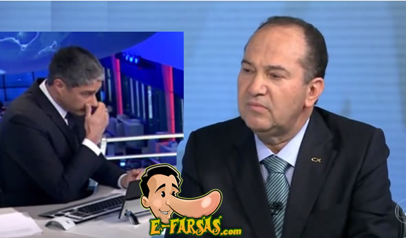 Candidato deixa escapar um peido durante entrevista ao Jornal Nacional! Será verdade? (foto: reprodução/Facebook)
