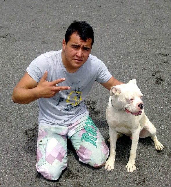 Patricio Millar e seu cachorro! (foto: Reprodução)