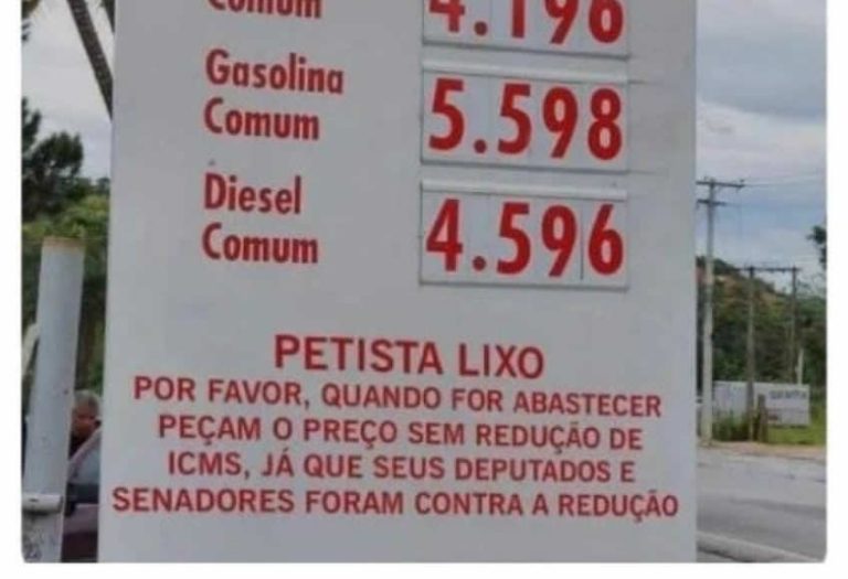Posto de gasolina oferece combustível com ICMS para petistas! Será verdade?