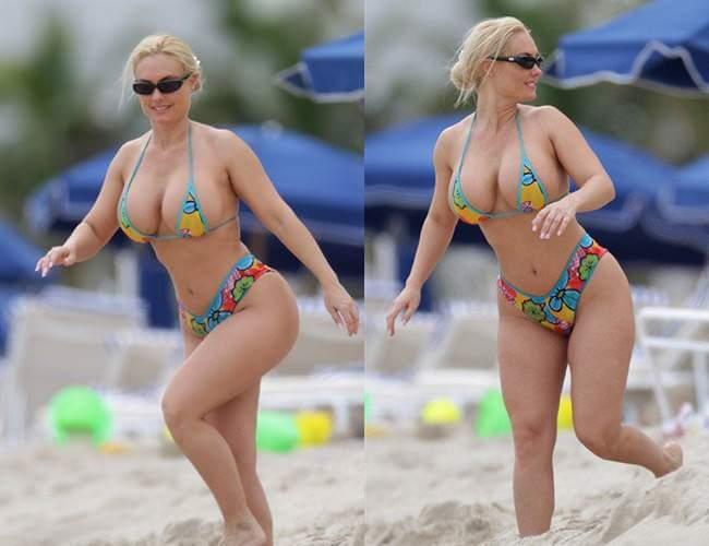 Presidente da Croácia desfila com suas curvas de biquíni na praia! Será verdade? (fotos: Reprodução/Facebook)