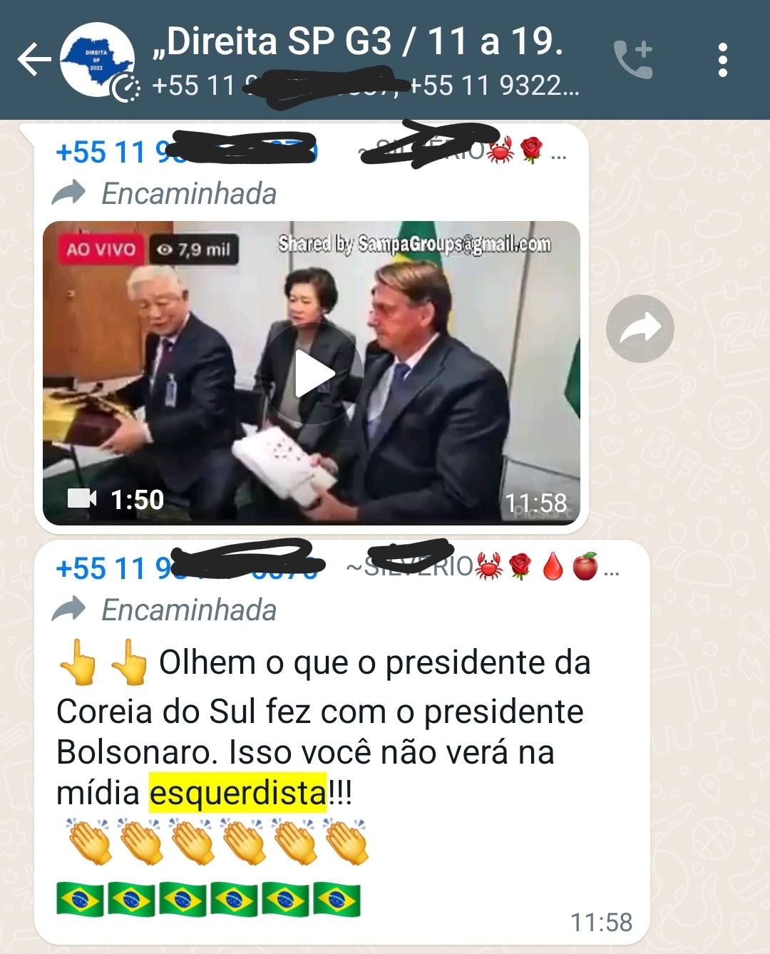 Vídeo mostra pastor em encontro com Bolsonaro, e não o presidente da Coreia  do Sul