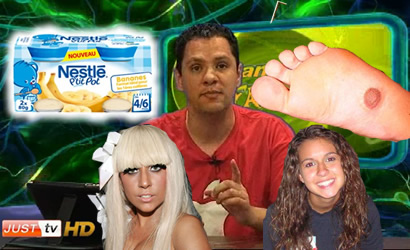 Programa E-farsas: Ashley Flores, papinha Nestlé e Lady Gaga morta na Justtv