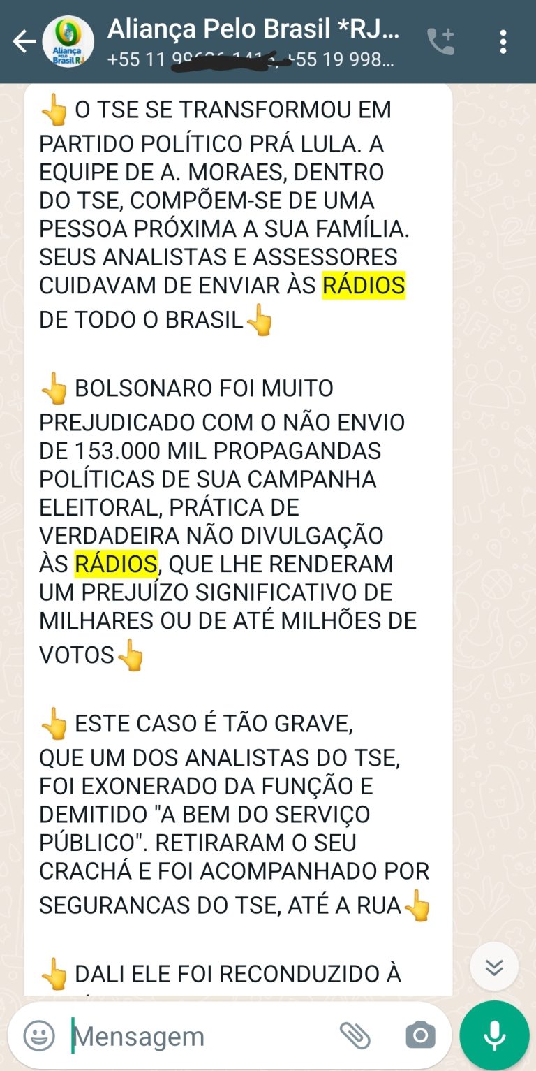 Rádios veicularam mais propagandas do Lula do que do Bolsonaro?