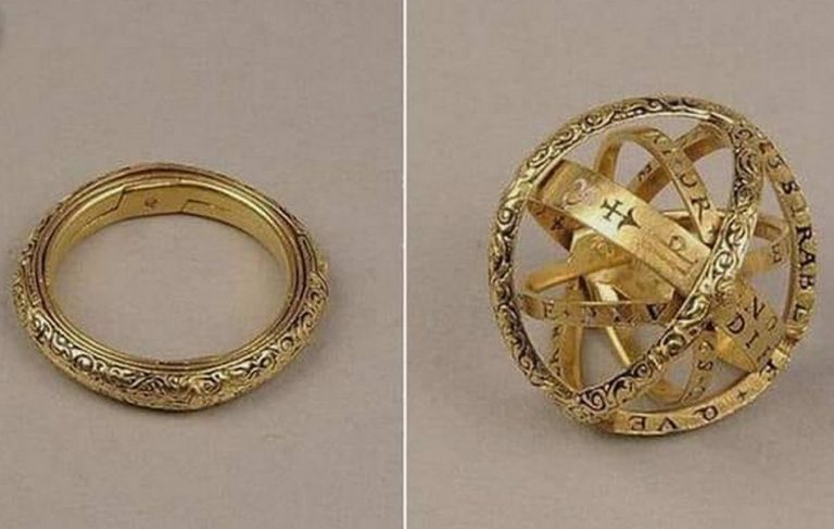 Foto mostra um anel do século XVI que se desdobra numa esfera astronômica?