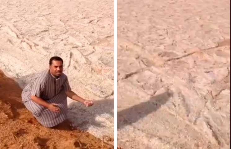 Vídeo mostra um rio de areia no Iraque! Será?