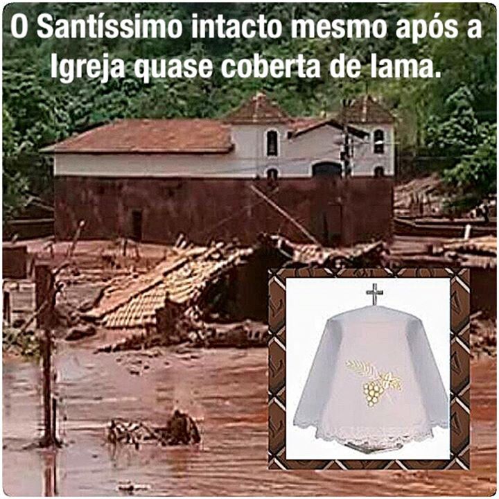 Um Santíssimo Sacramento ficou intacto após mar de lama em Mariana?